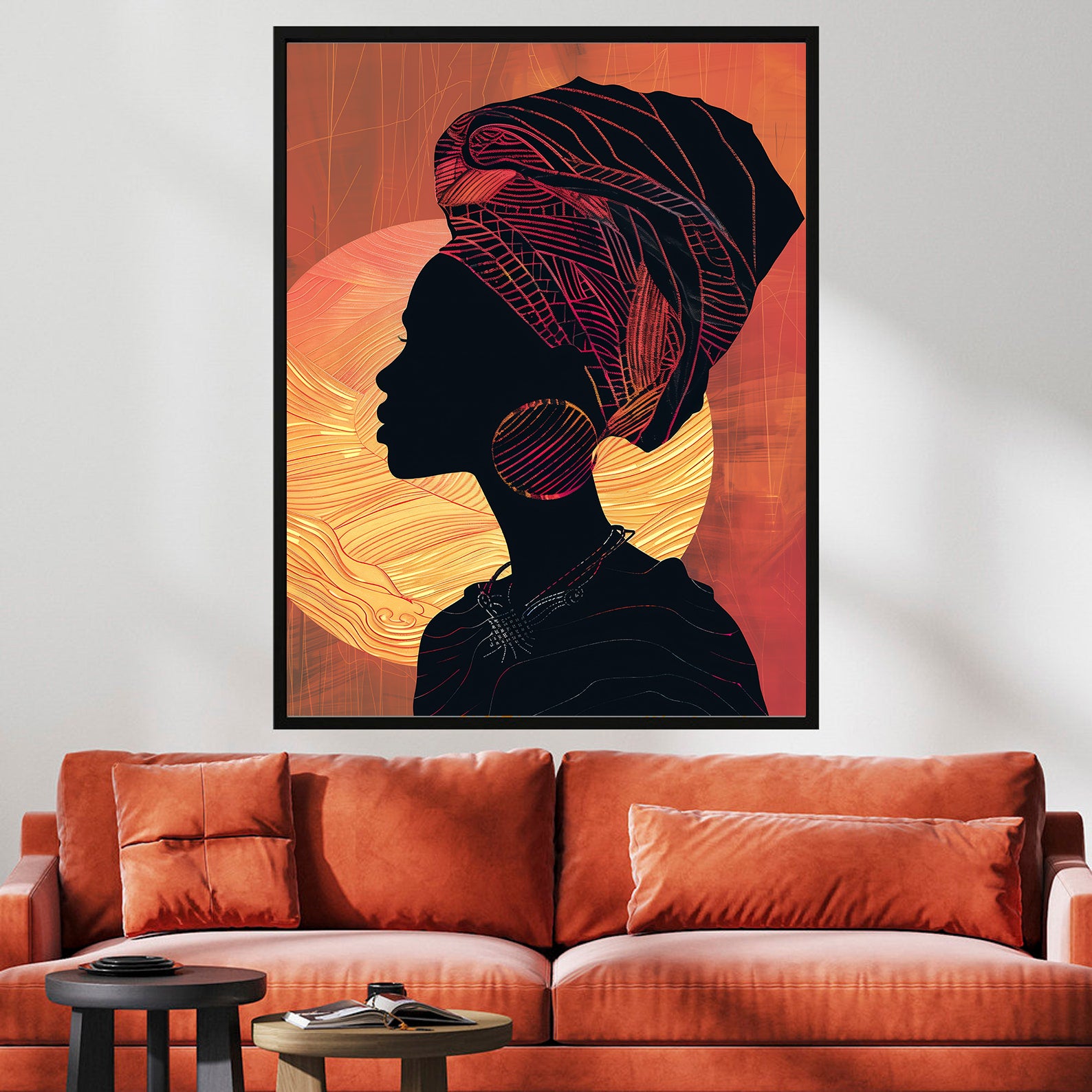 Peinture sur toile - Bougie allumée