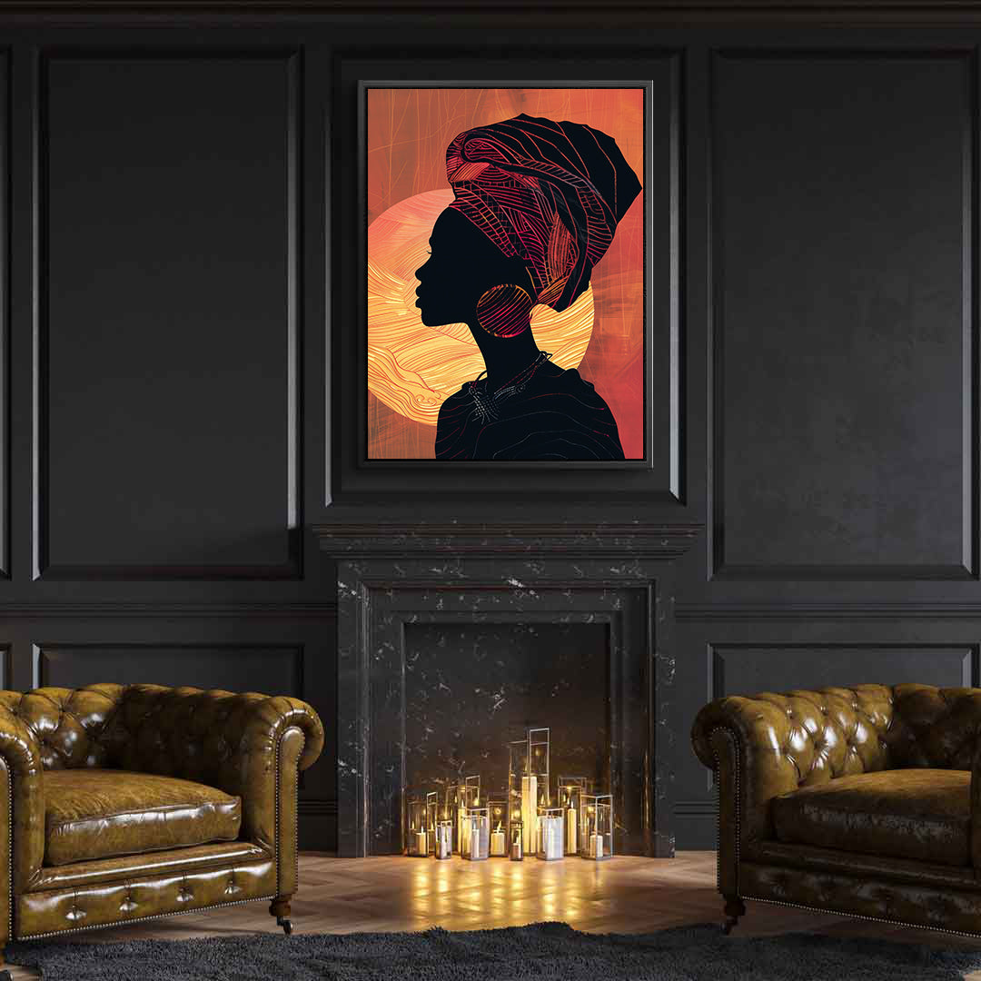 Peinture sur toile - Bougie allumée