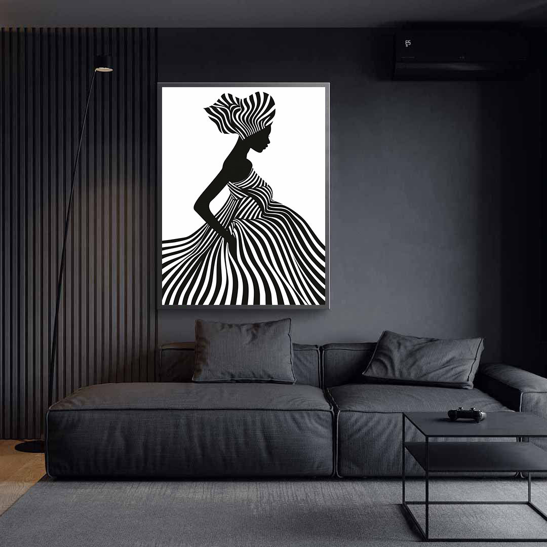 Peinture sur toile - Bougie allumée