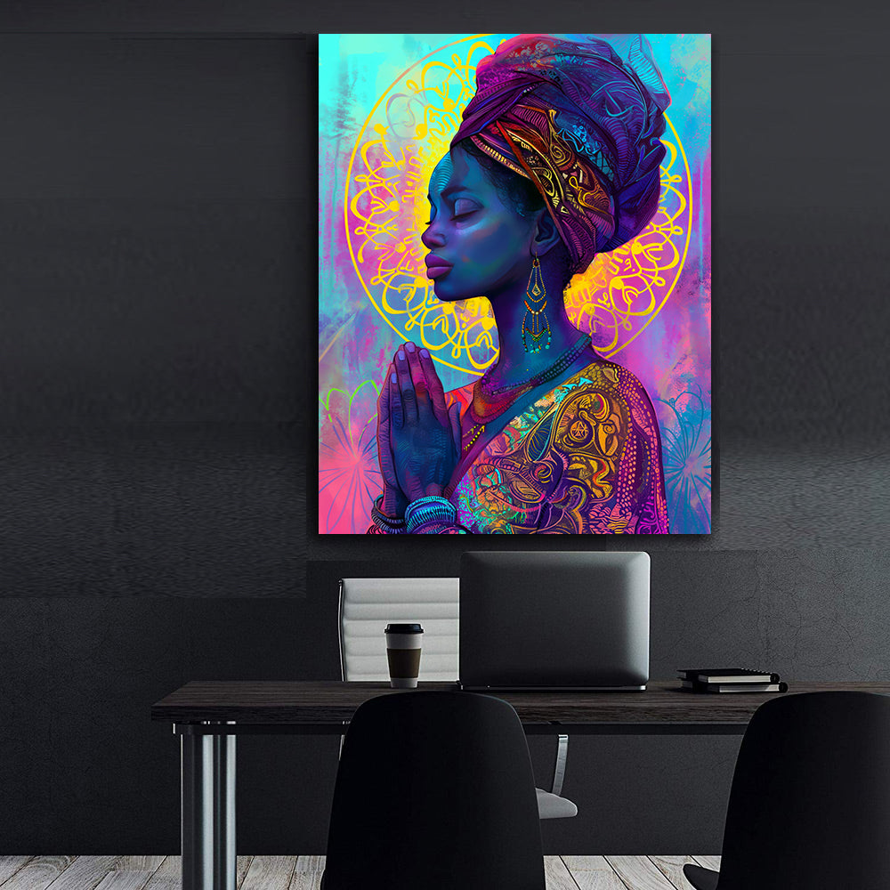 Peinture sur toile - Bougie allumée