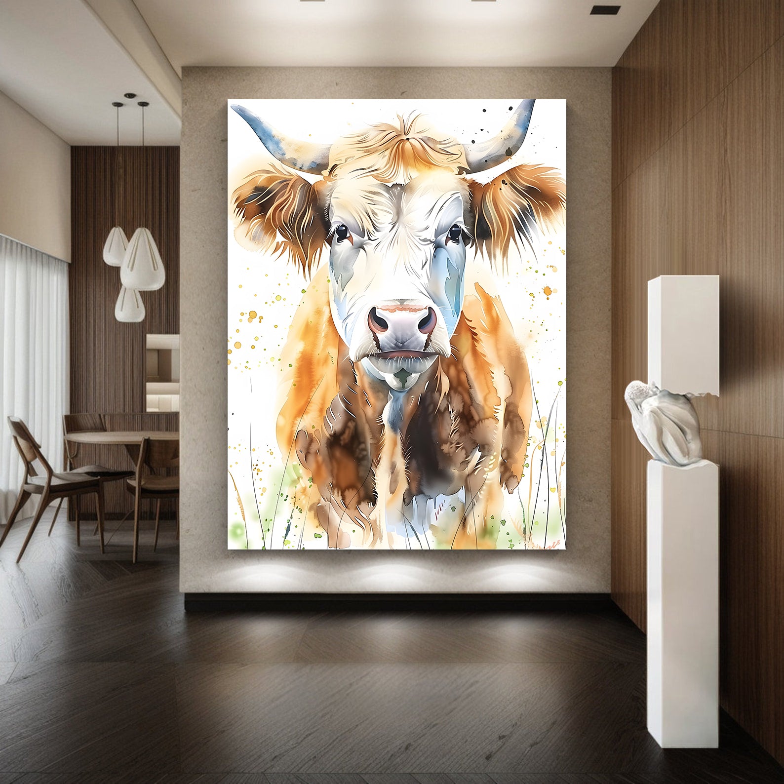 Leinwandbild - Brennende Kerze