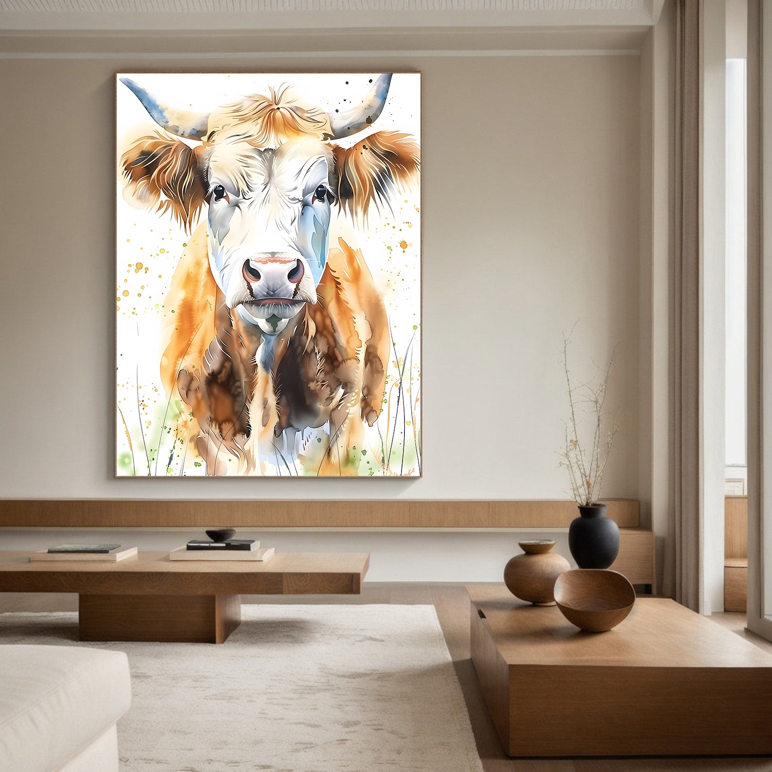 Leinwandbild - Brennende Kerze