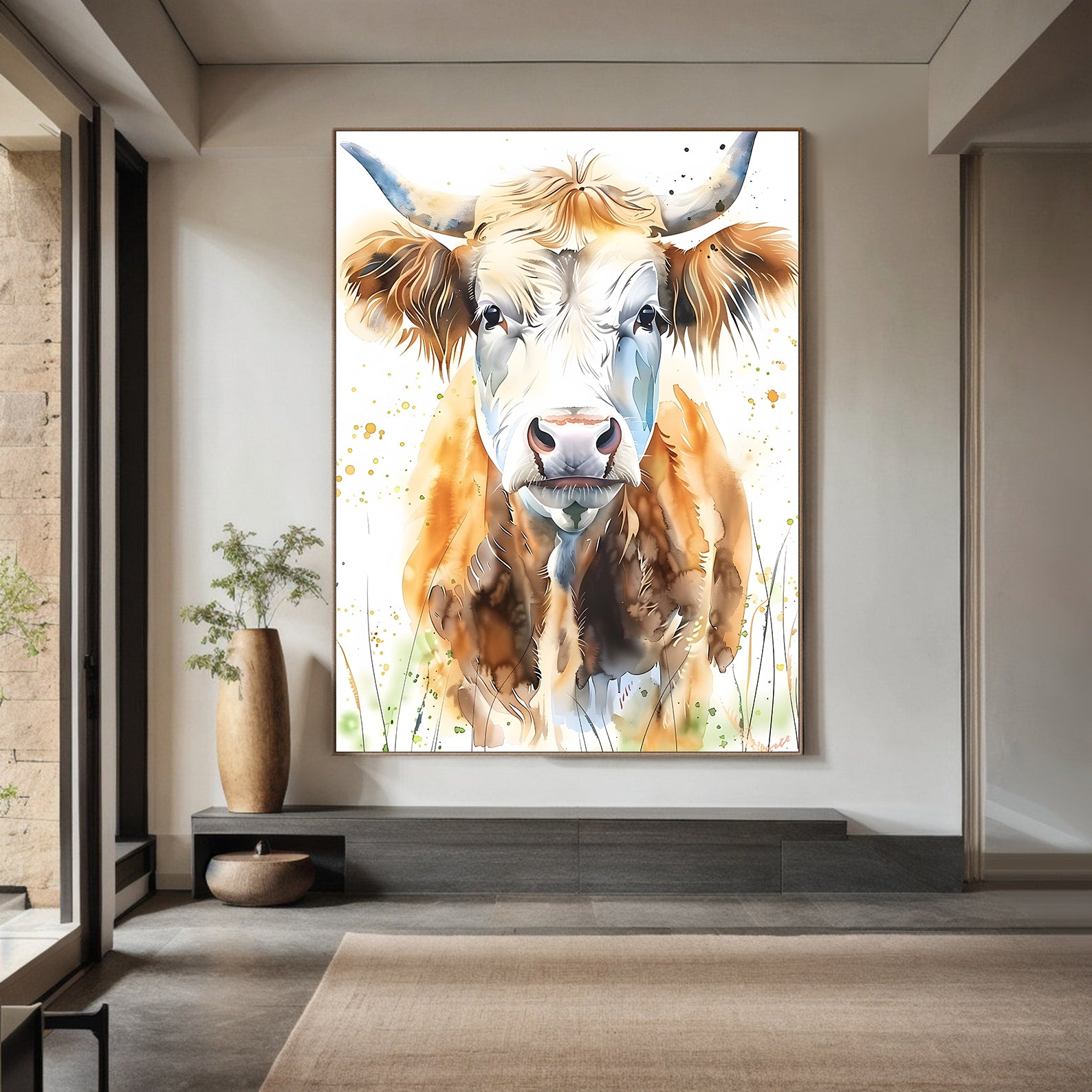 Leinwandbild - Brennende Kerze