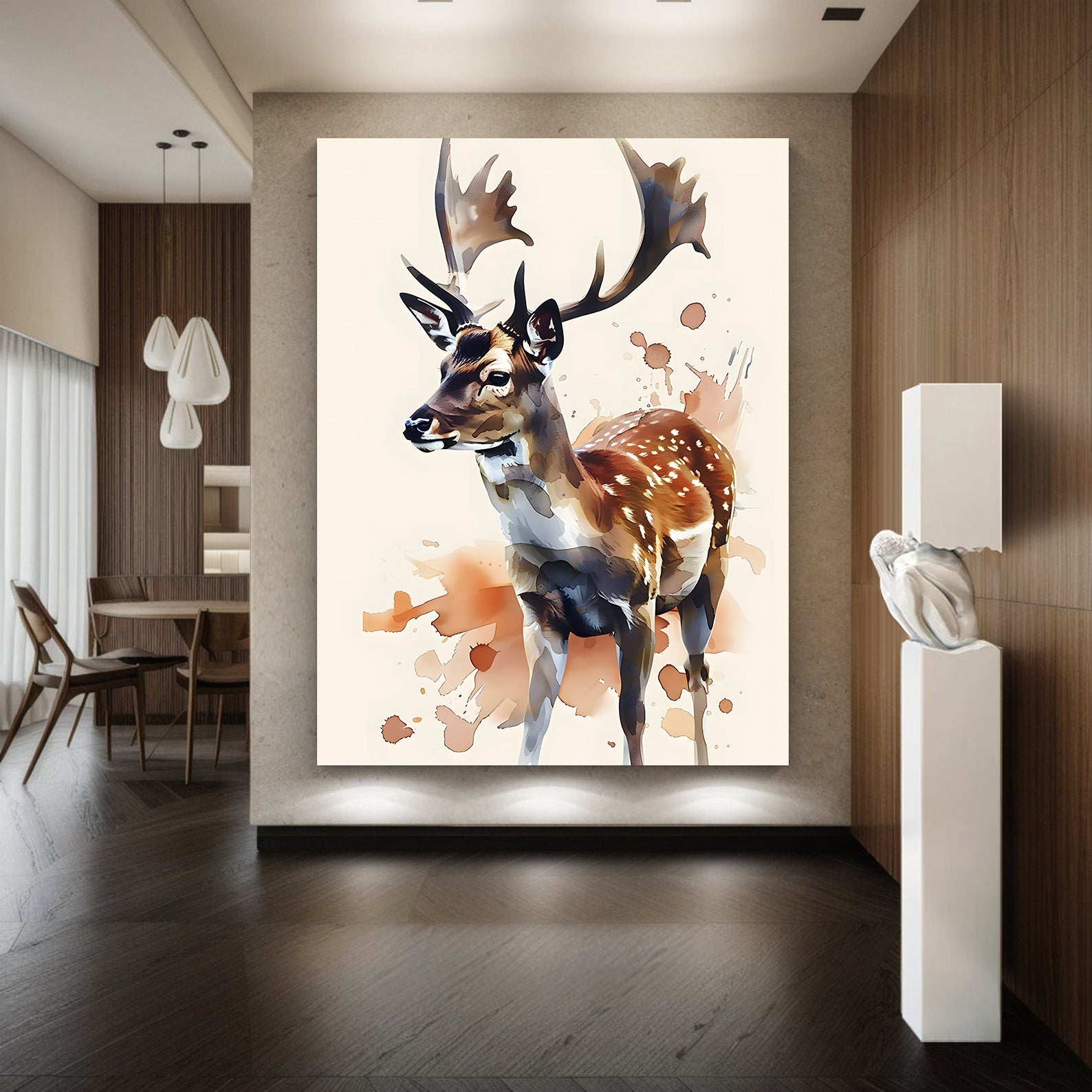 Peinture sur toile - Bougie allumée