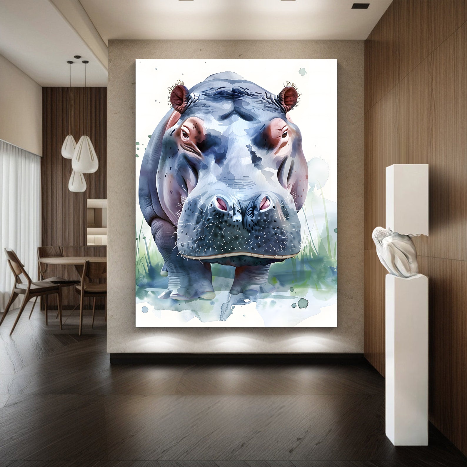 Peinture sur toile - Bougie allumée