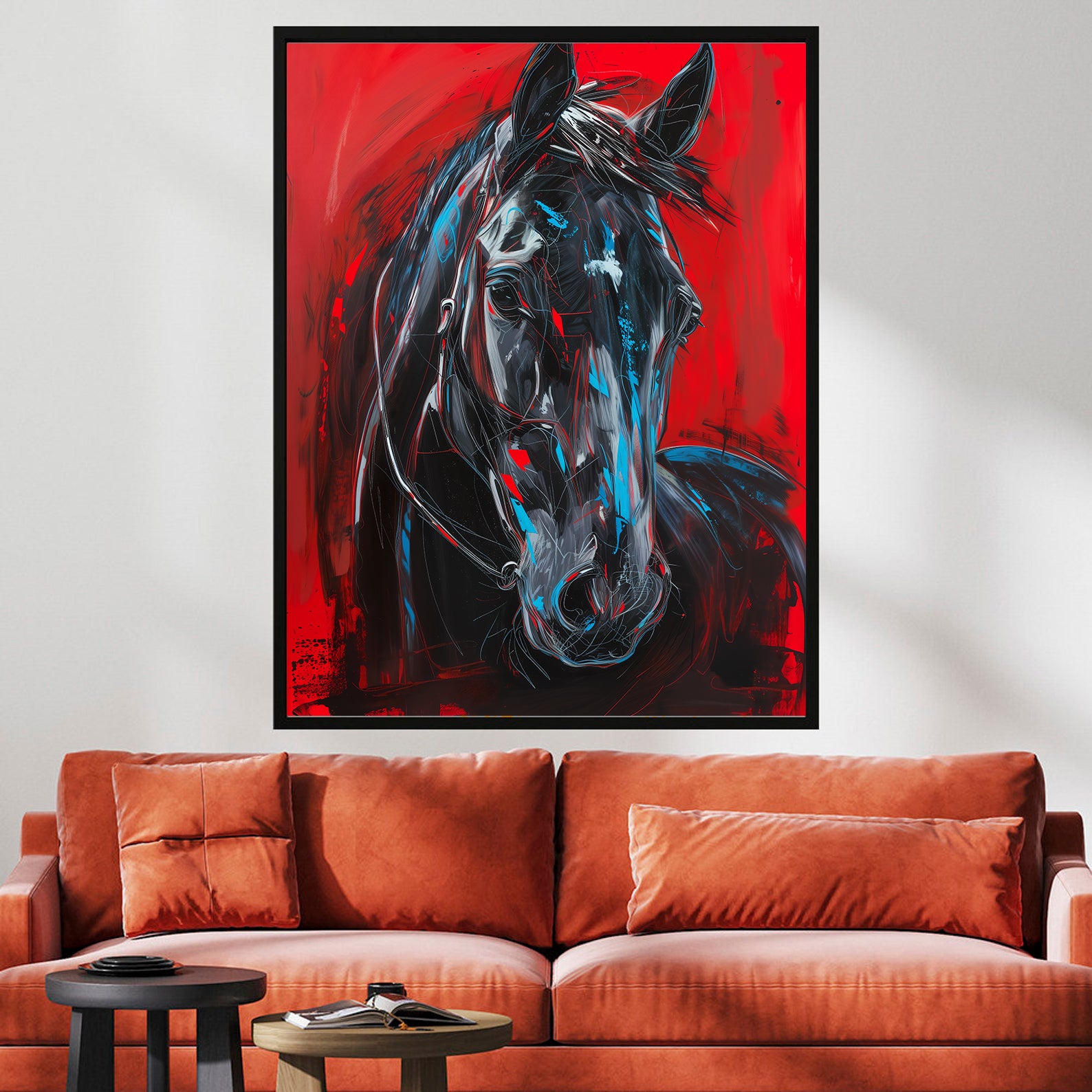 Leinwandbild - Brennende Kerze