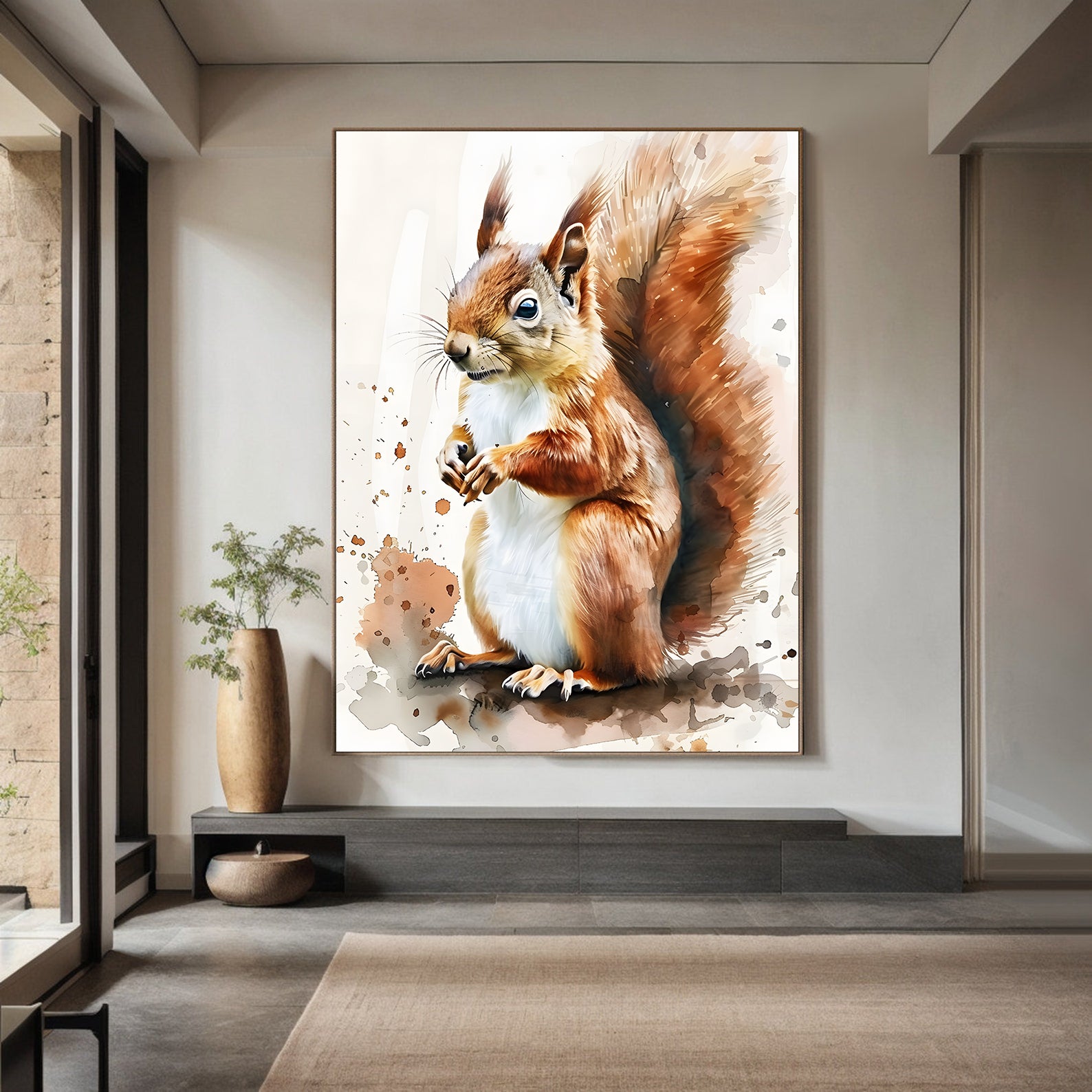 Peinture sur toile - Bougie allumée