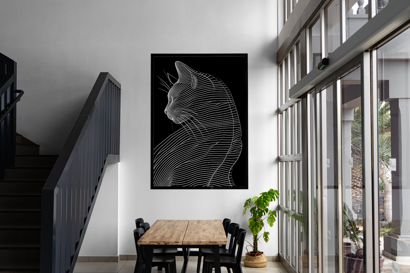 Leinwandbild - Brennende Kerze