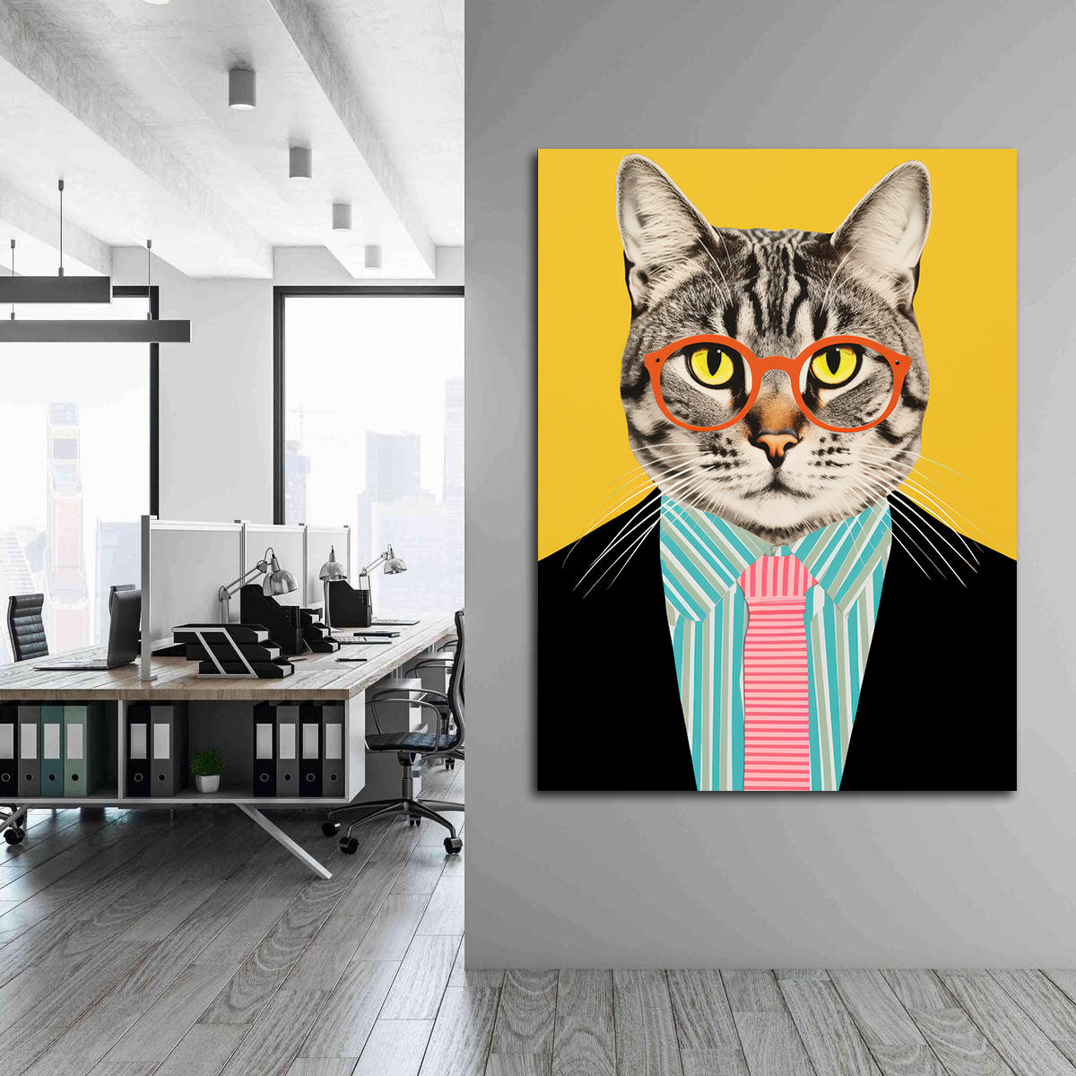 Peinture sur toile - Bougie allumée
