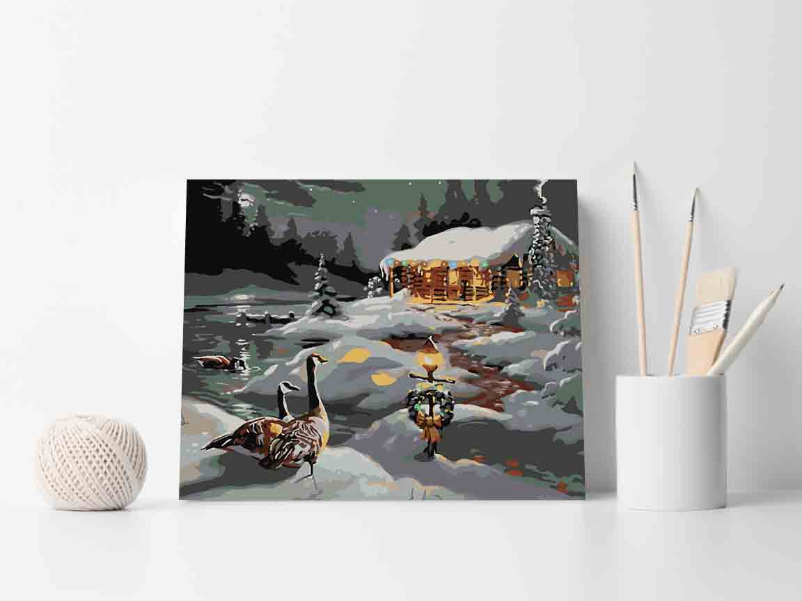 Malen nach Zahlen - Winterlandschaft 3945