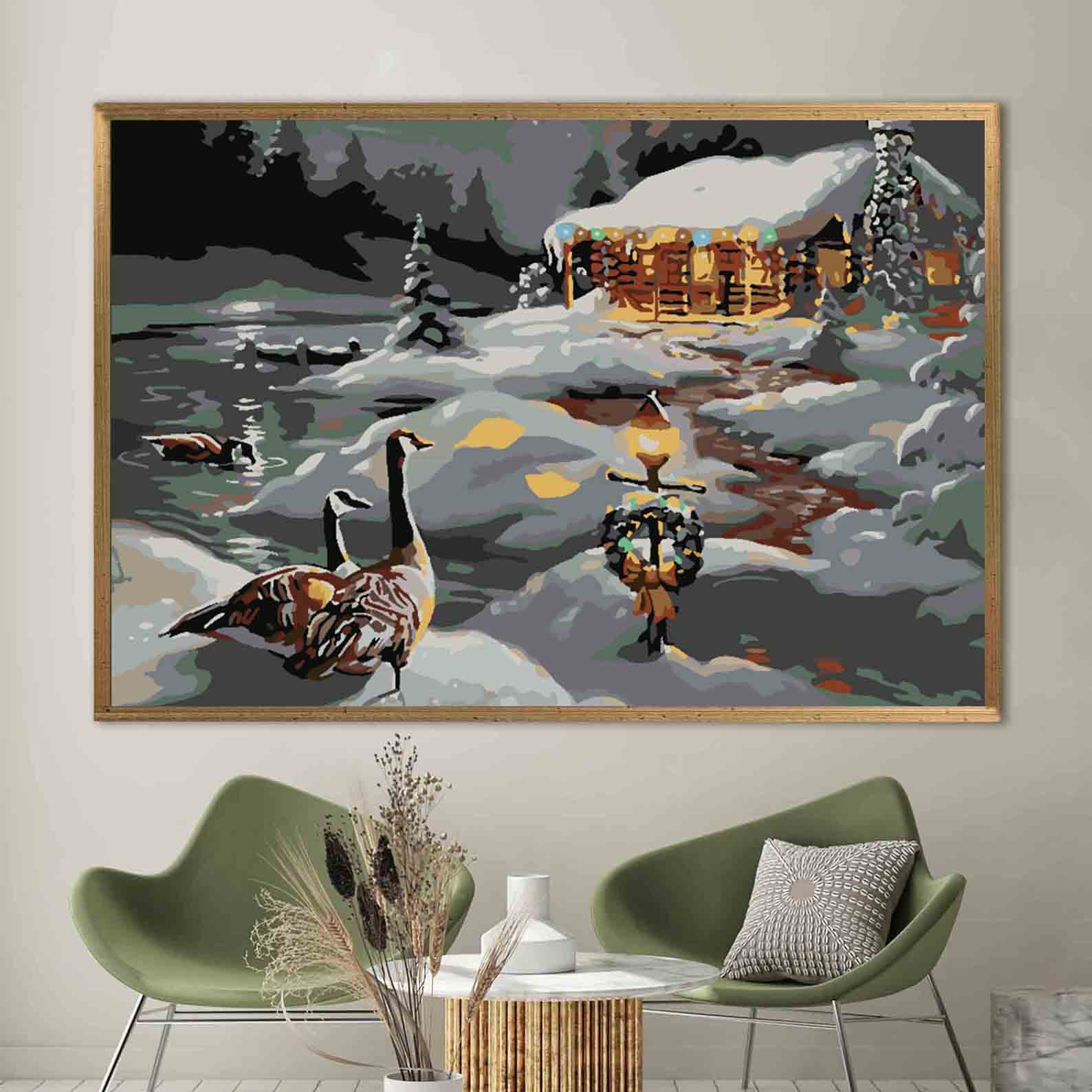 Pictura pe numere - Peisaj de Iarnă 3945