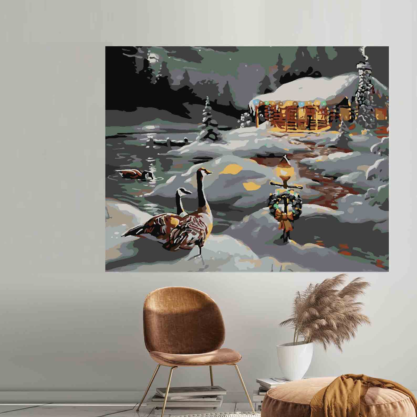 Pictura pe numere - Peisaj de Iarnă 3945