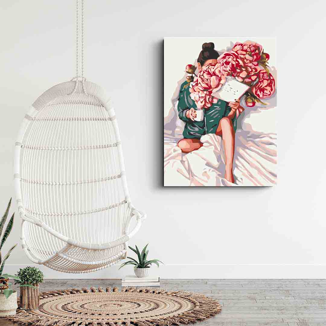 Peinture par numéros - Tête florale 4068