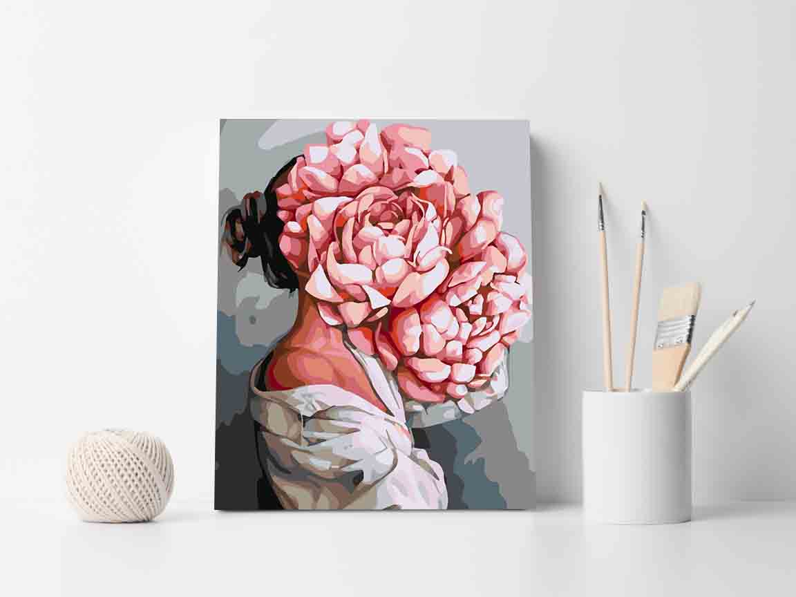 Peinture par numéros - Tête florale 4070