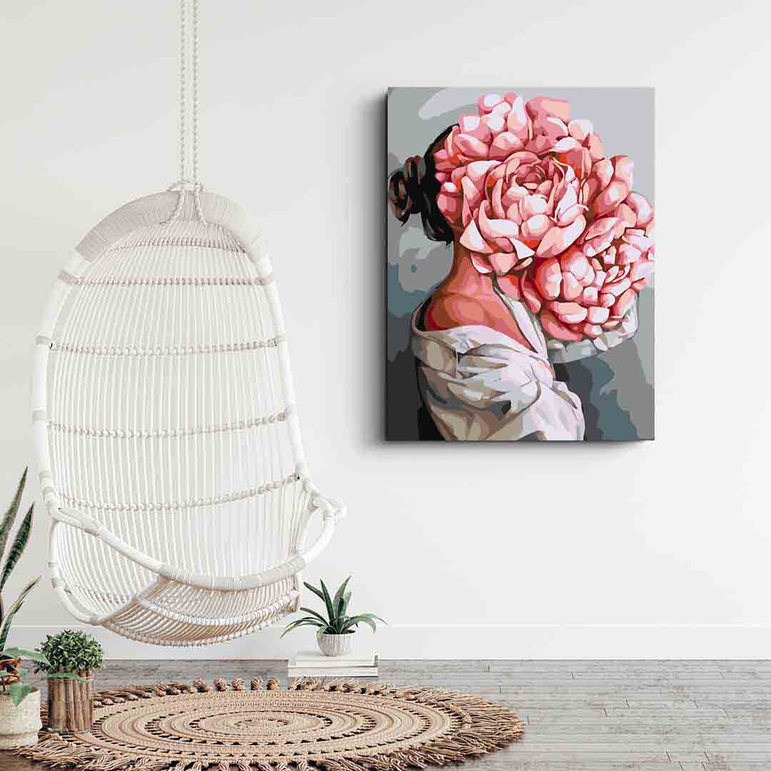 Peinture par numéros - Tête florale 4070