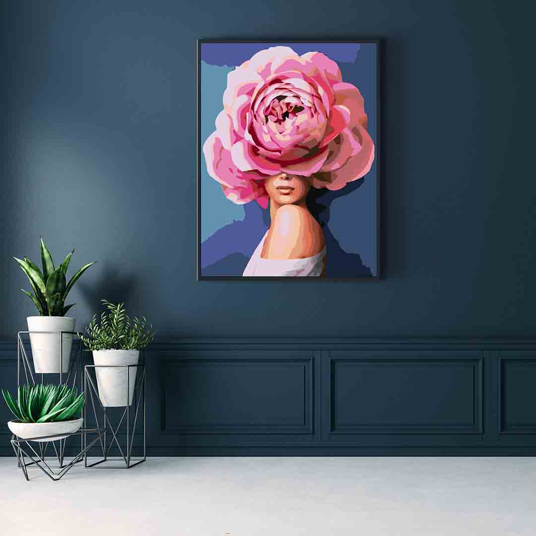 Peinture par numéros - Tête florale 4073
