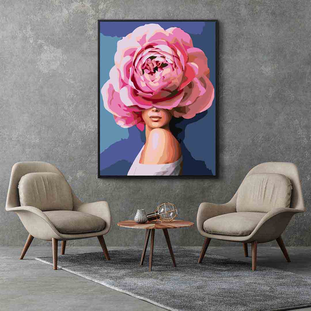Peinture par numéros - Tête florale 4073