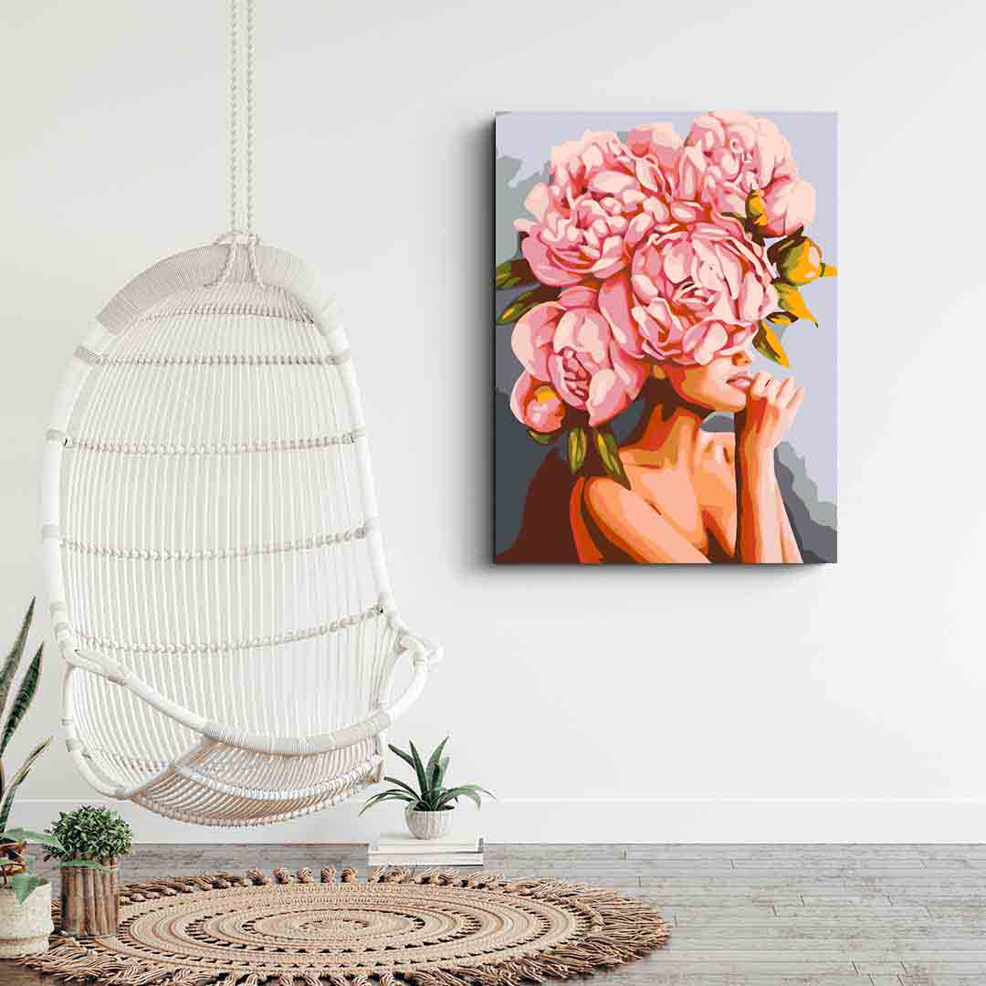 Peinture par numéros - Tête florale 4076