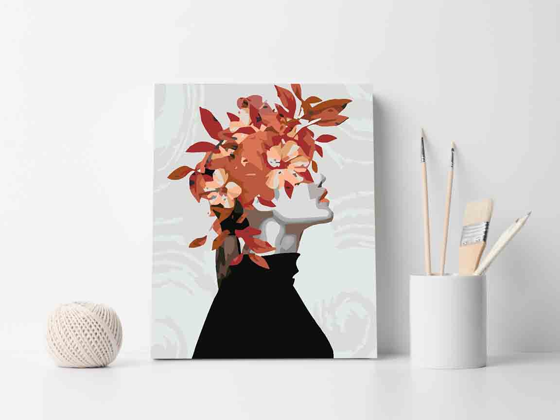 Peinture par numéros - Tête florale 4081