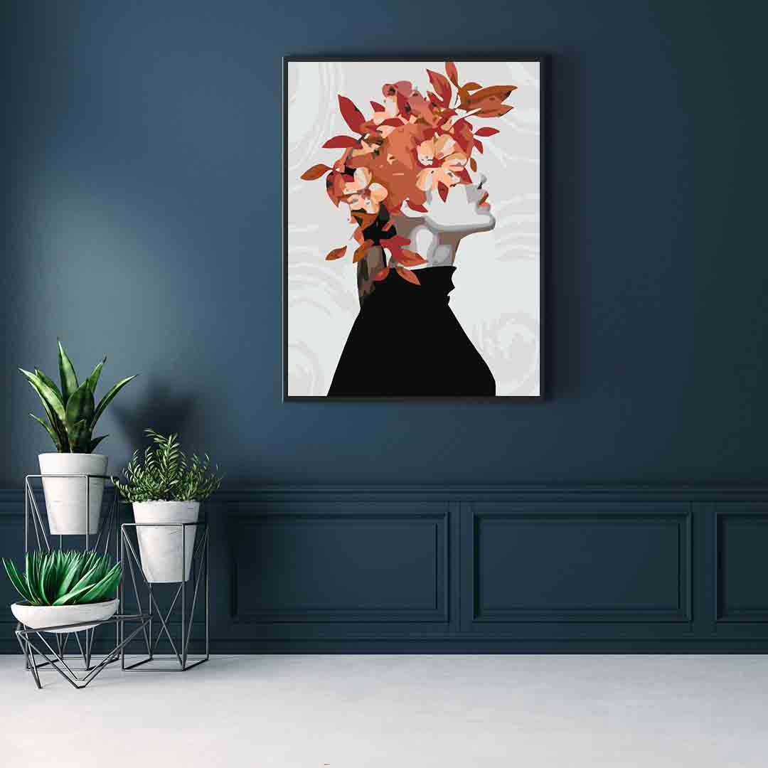 Peinture par numéros - Tête florale 4081