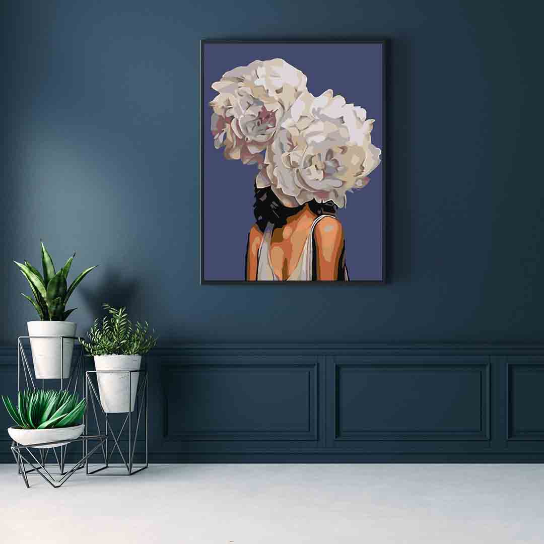 Peinture par numéros - Tête florale 4084