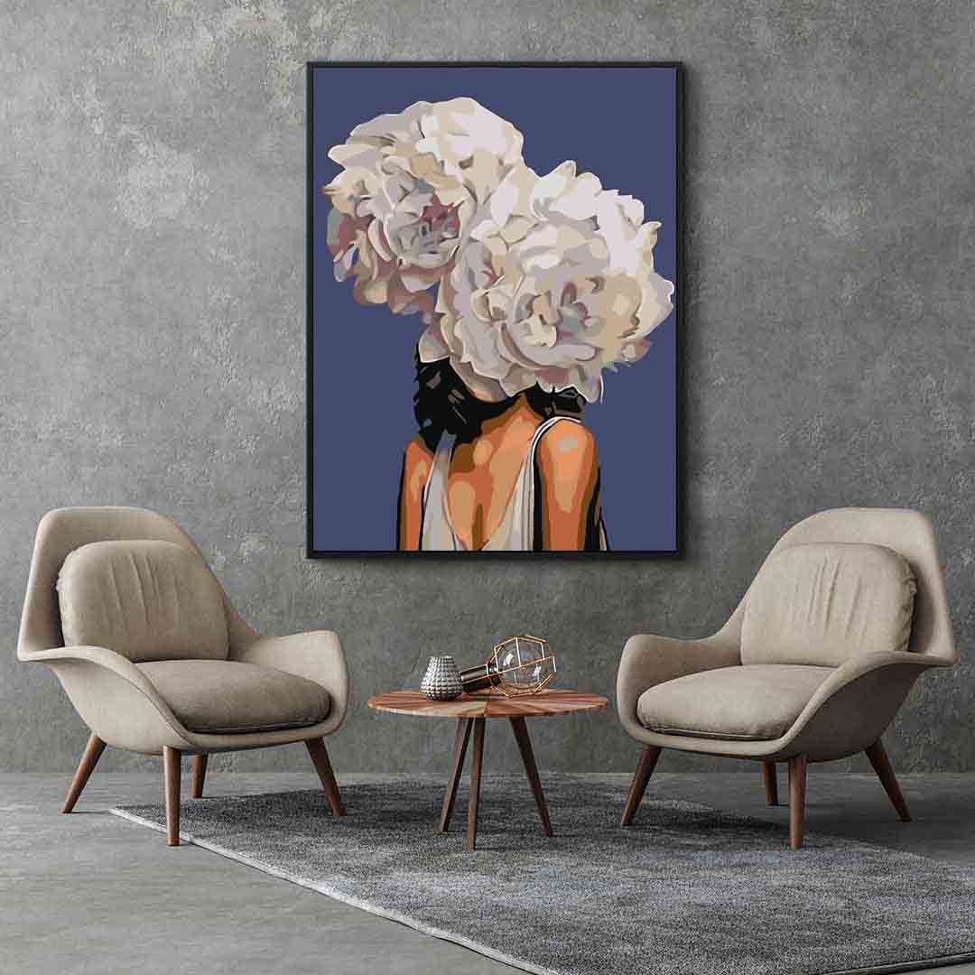 Peinture par numéros - Tête florale 4084