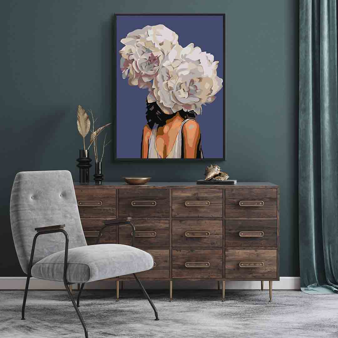 Peinture par numéros - Tête florale 4084