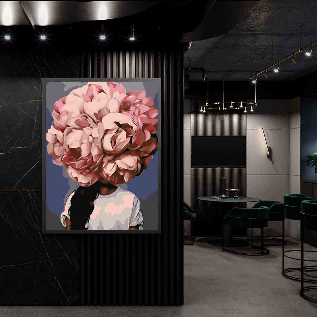 Peinture par numéros - Tête florale 4085