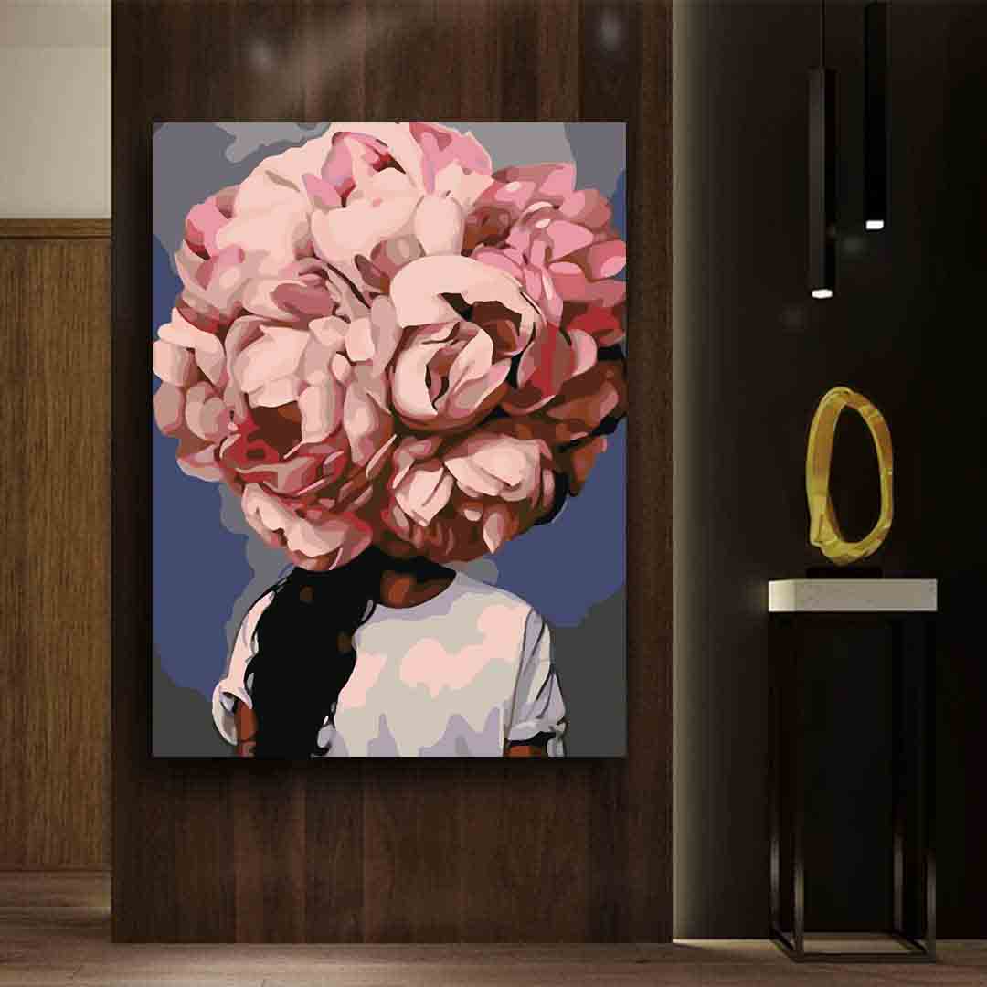 Peinture par numéros - Tête florale 4085