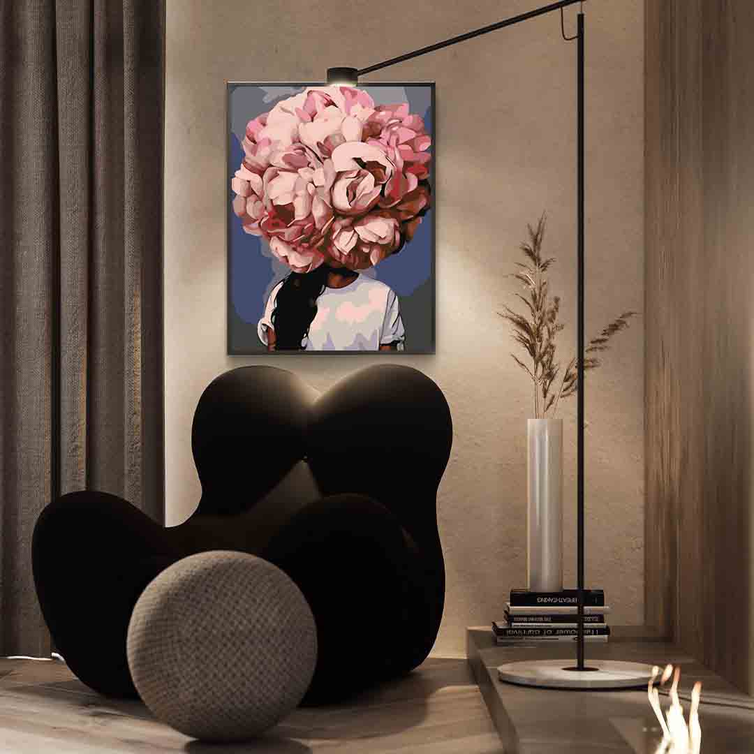 Peinture par numéros - Tête florale 4085