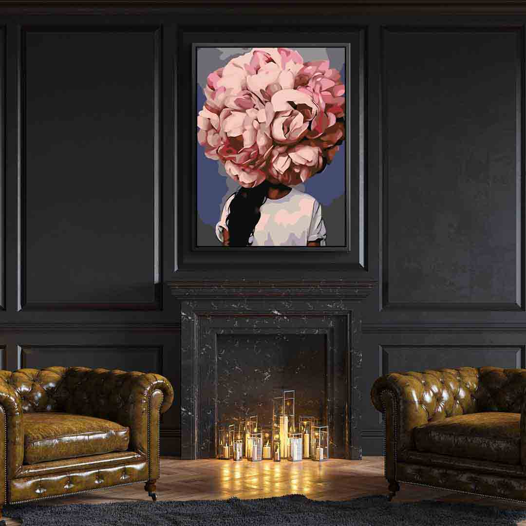 Peinture par numéros - Tête florale 4085