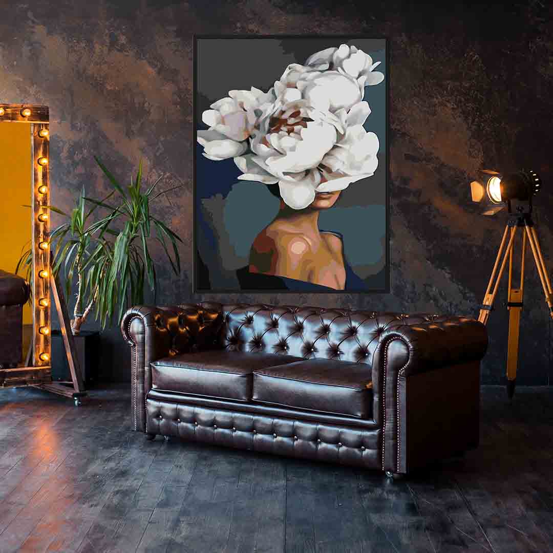 Peinture par numéros - Tête florale 4086