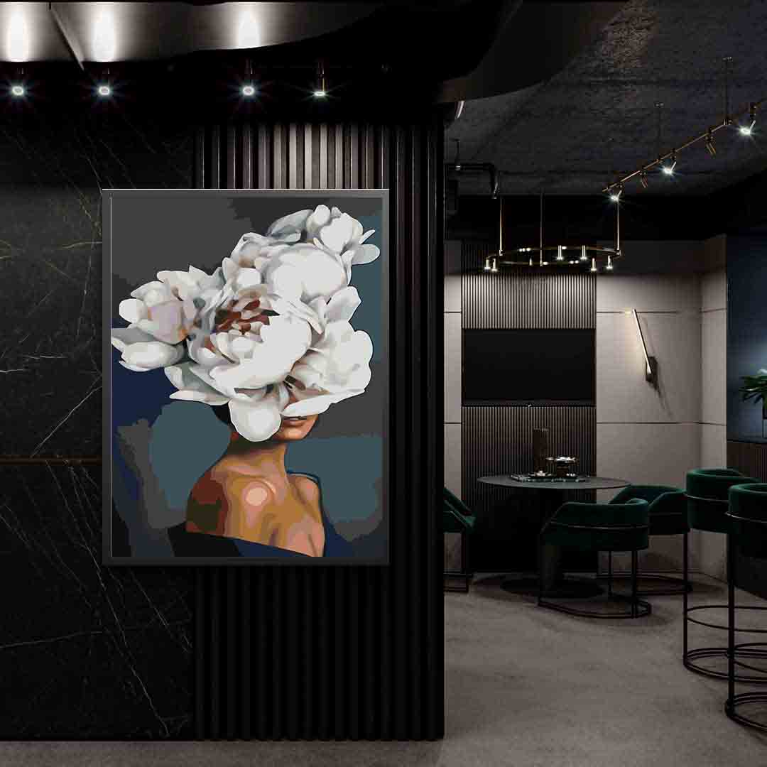 Peinture par numéros - Tête florale 4086