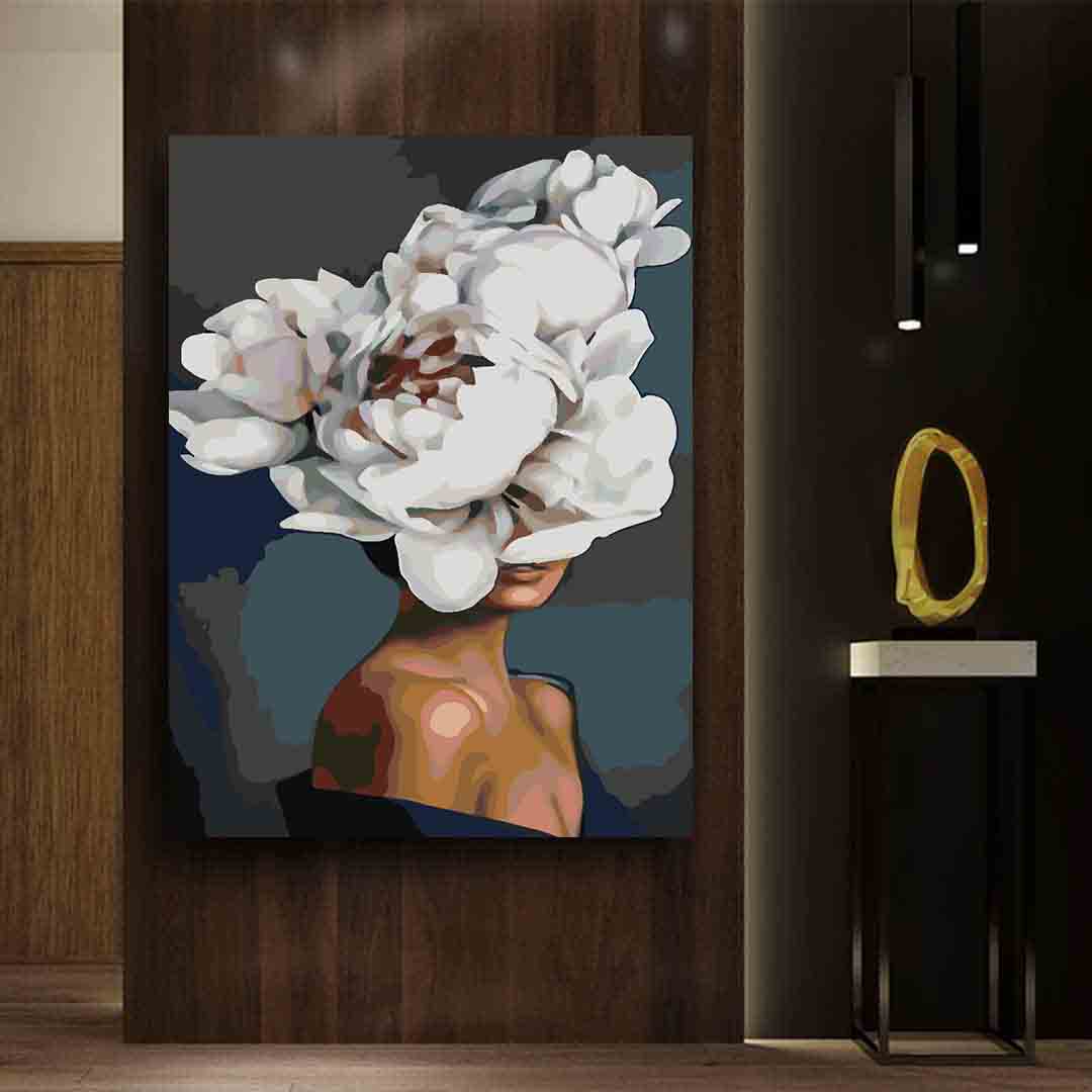 Peinture par numéros - Tête florale 4086