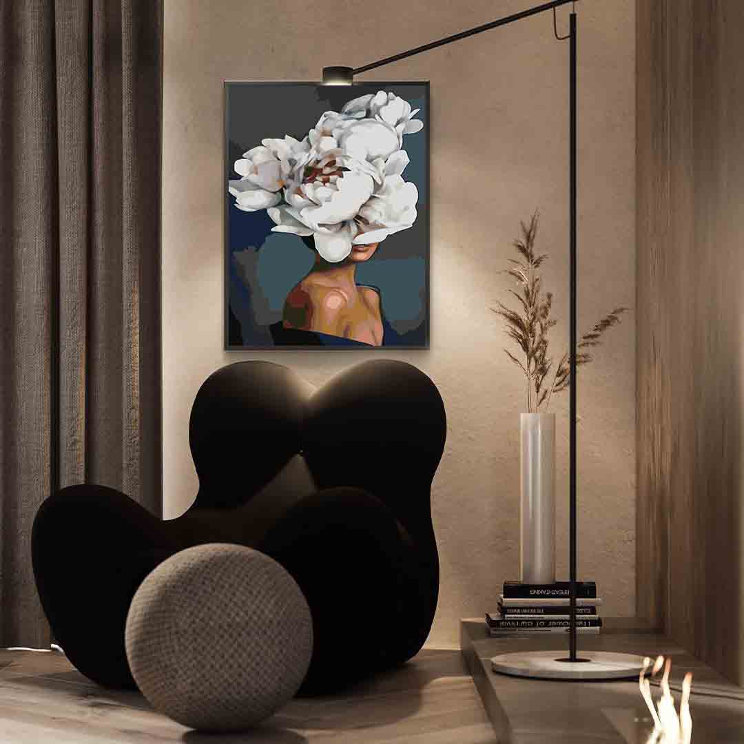 Peinture par numéros - Tête florale 4086