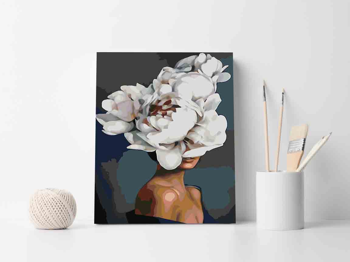Peinture par numéros - Tête florale 4086