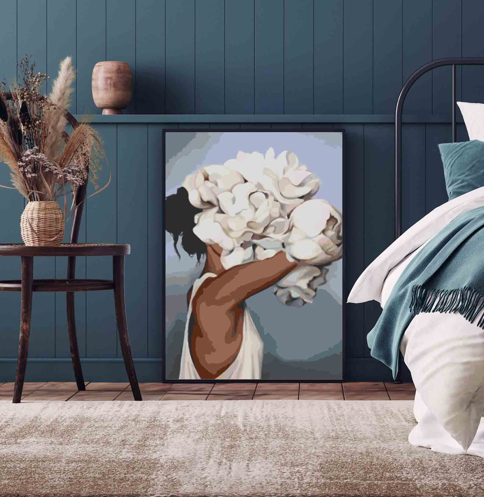 Peinture par numéros - Tête florale 4093