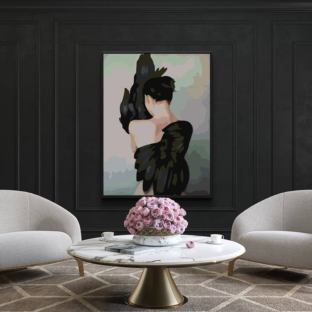 Malen nach Zahlen - Mädchen mit Flügeln 4106