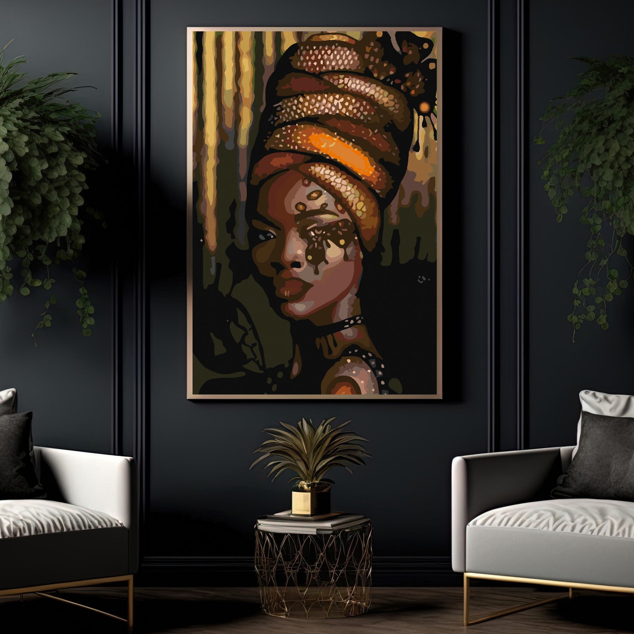 Peinture par numéros - Portrait de fille 4113
