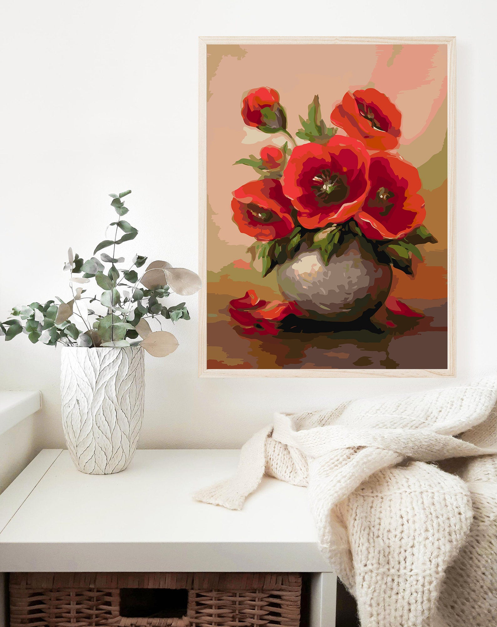 Malen nach Zahlen - Blumen in einer Vase 4153