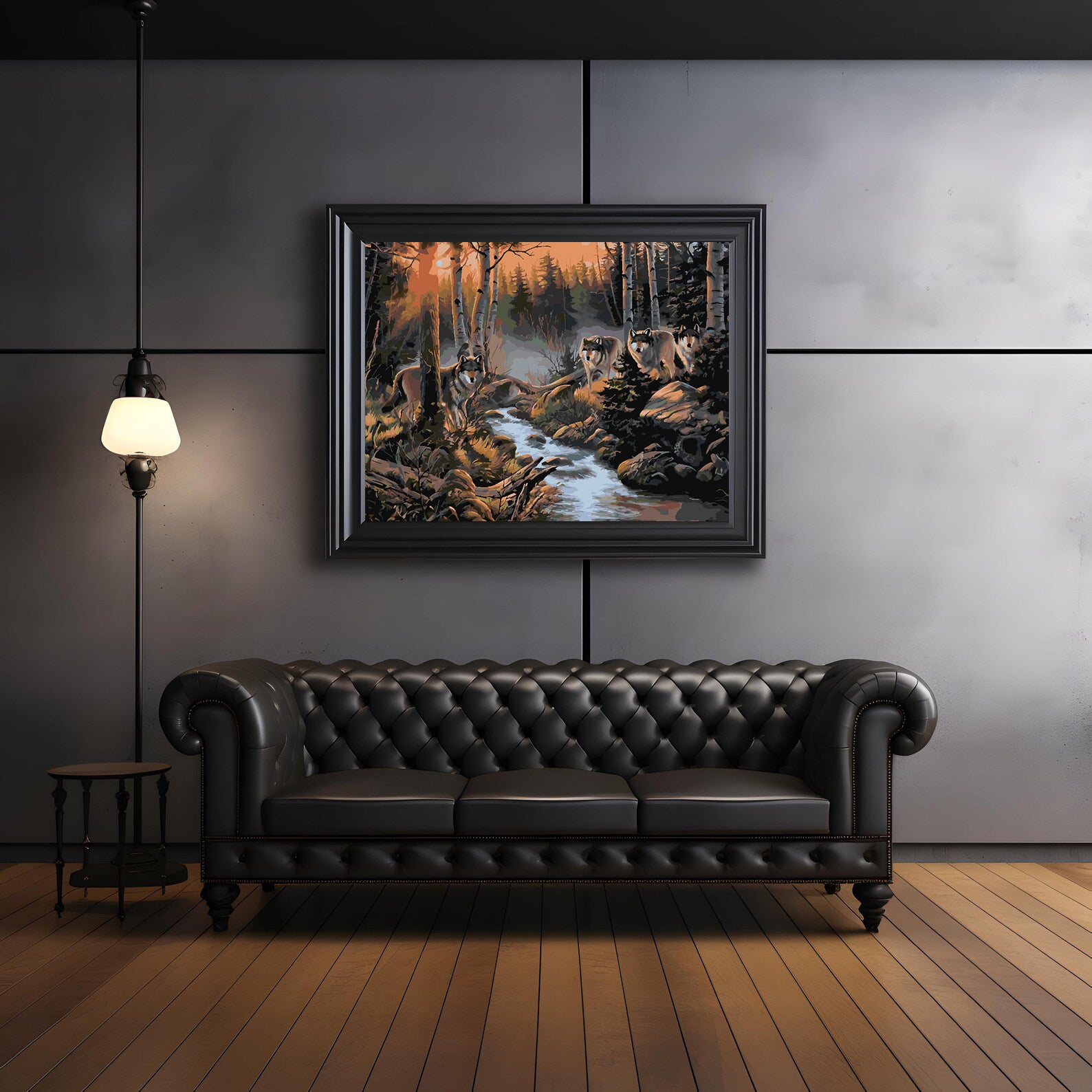 Peinture par numéros - Loups dans la forêt 4166