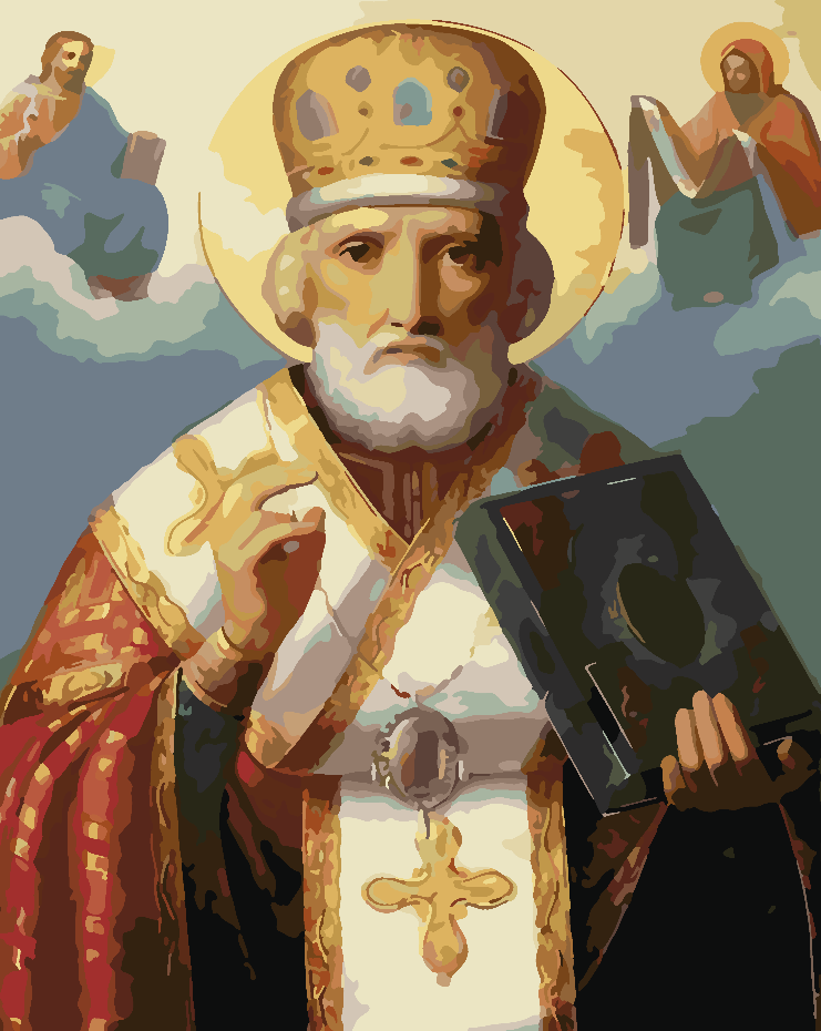 Peinture par numéros - Saint Nicolas 4173