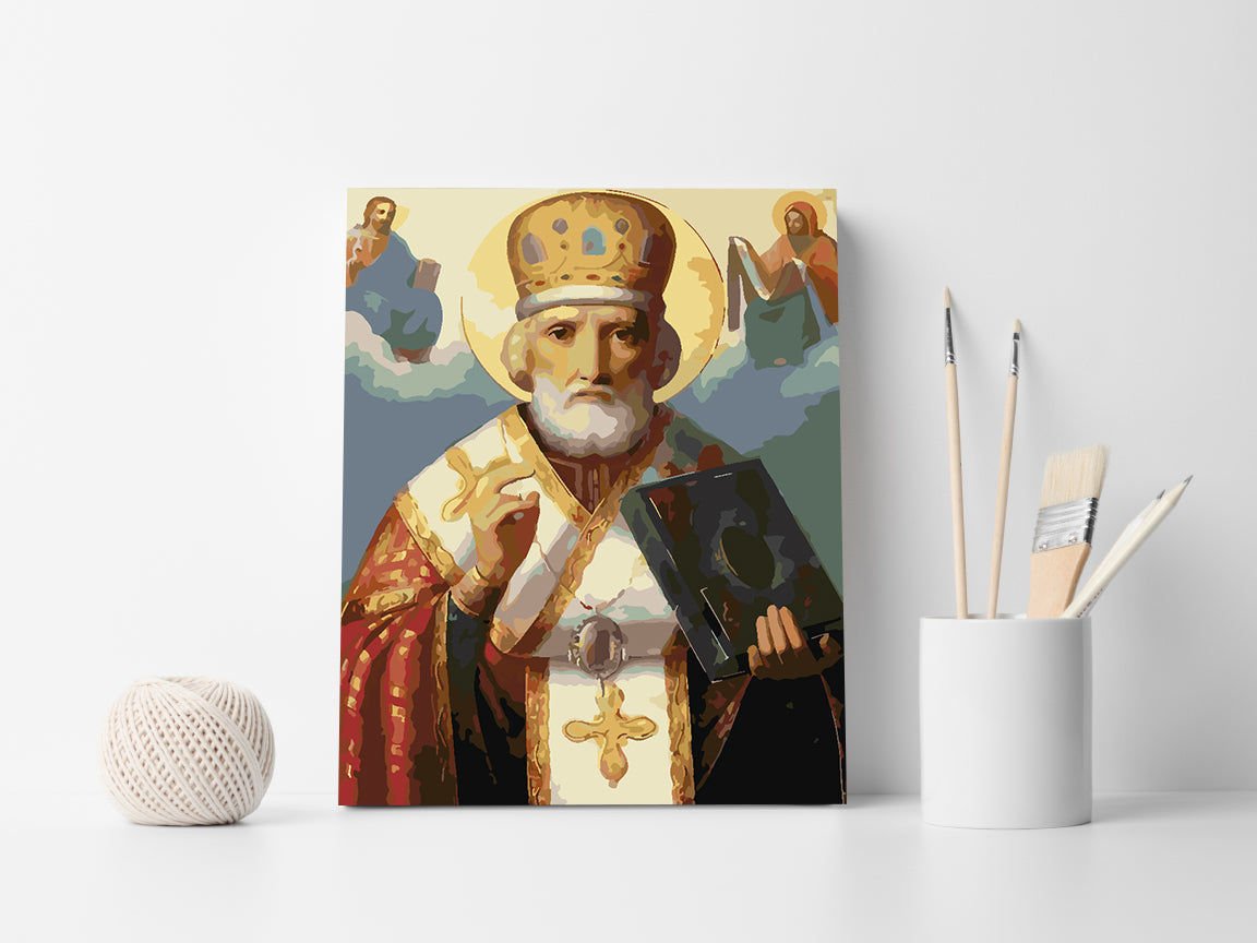 Peinture par numéros - Saint Nicolas 4173
