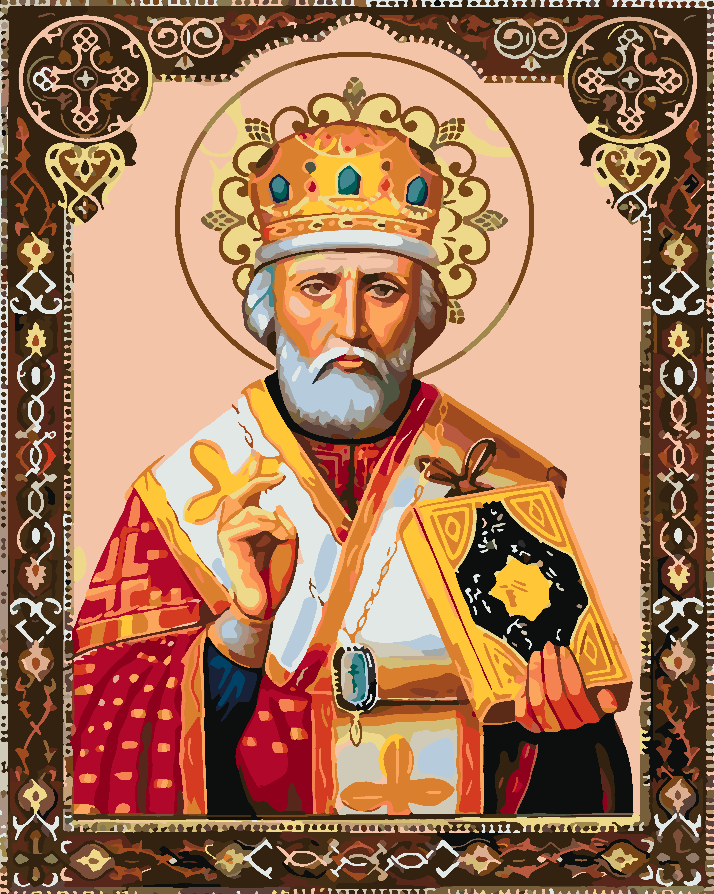 Pictura pe numere - Sfântul Nicolae 4182