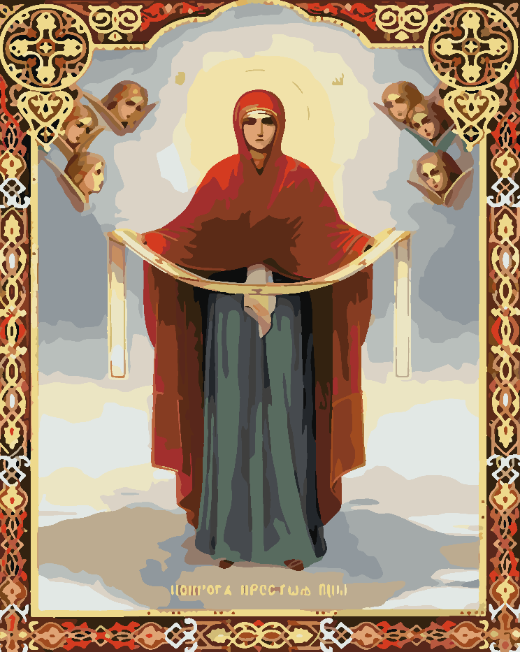 Malen nach Zahlen - Jungfrau Maria 4183