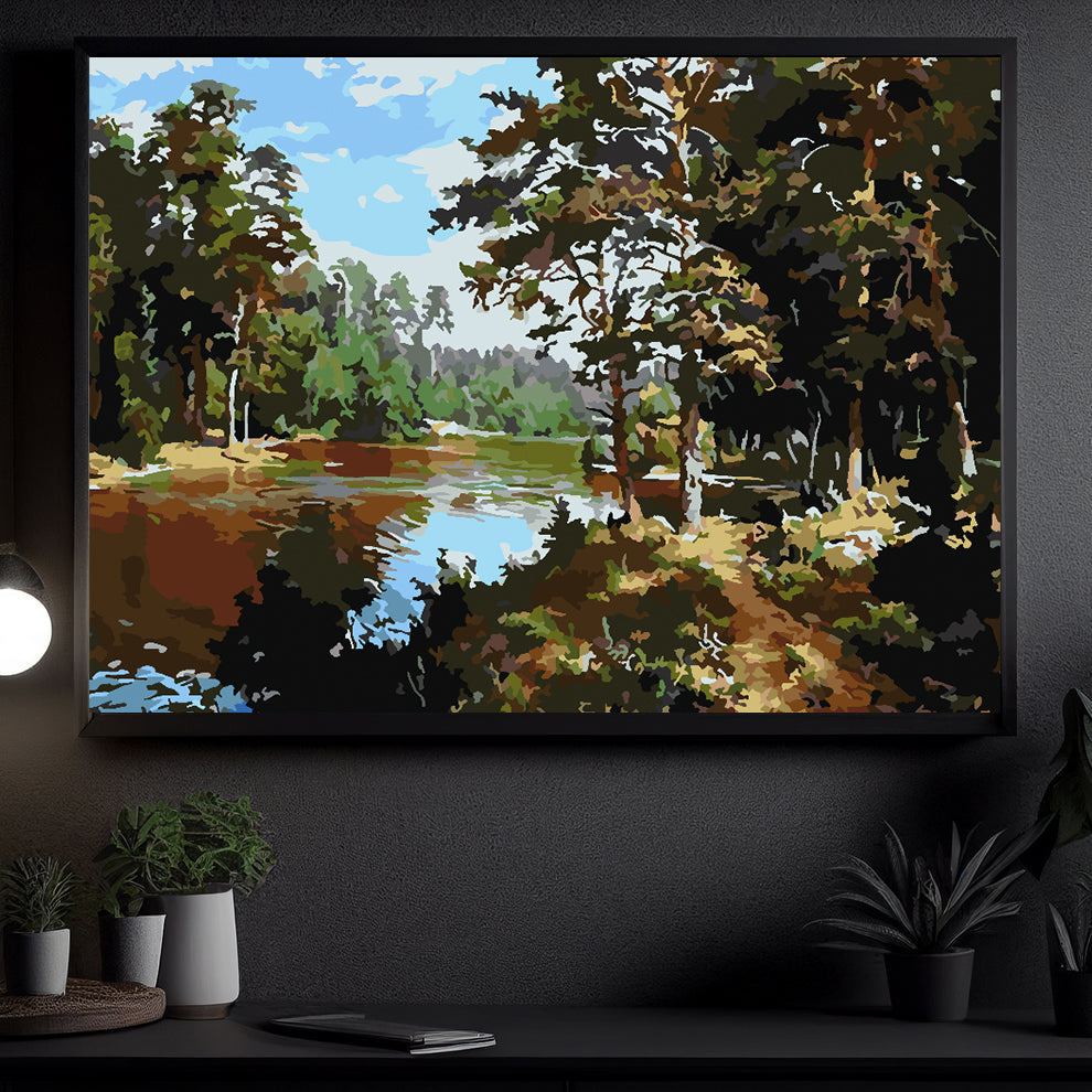 Peinture par numéros - Paysage forestier 4199