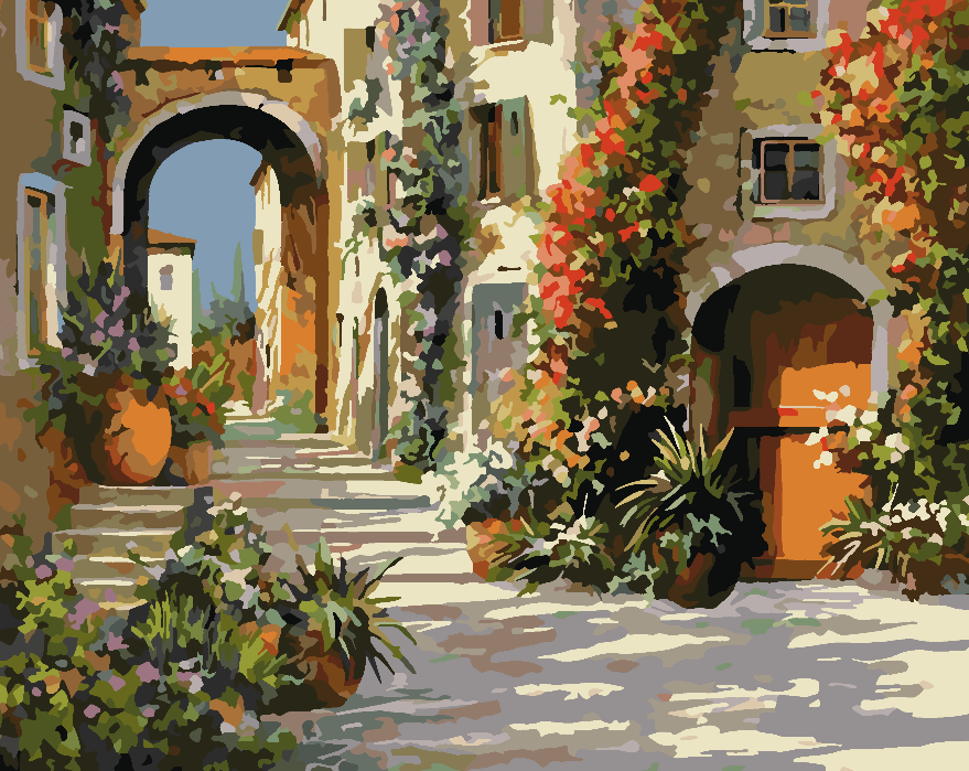 Malen nach Zahlen - Straßen in der Stadt 4206