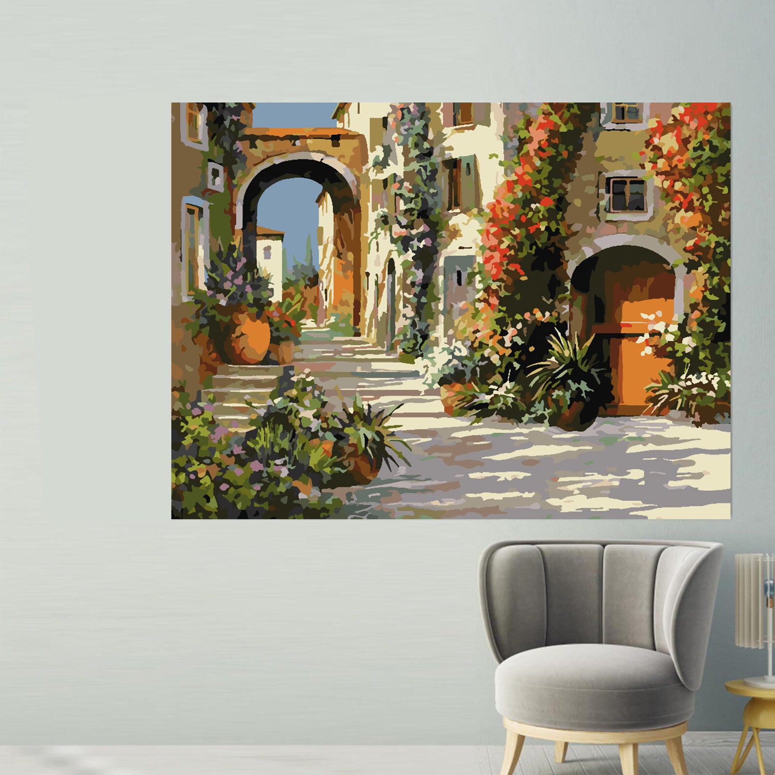 Pictura pe numere - Străzi în Orășel 4206