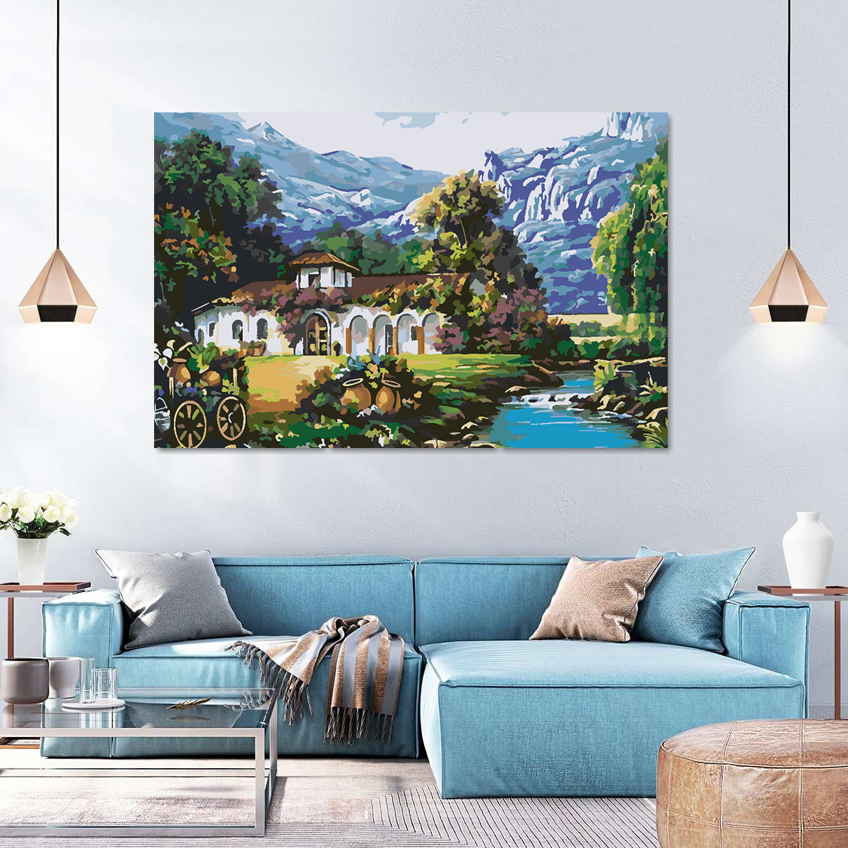 Peinture par numéros - Paysage de montagne 4207