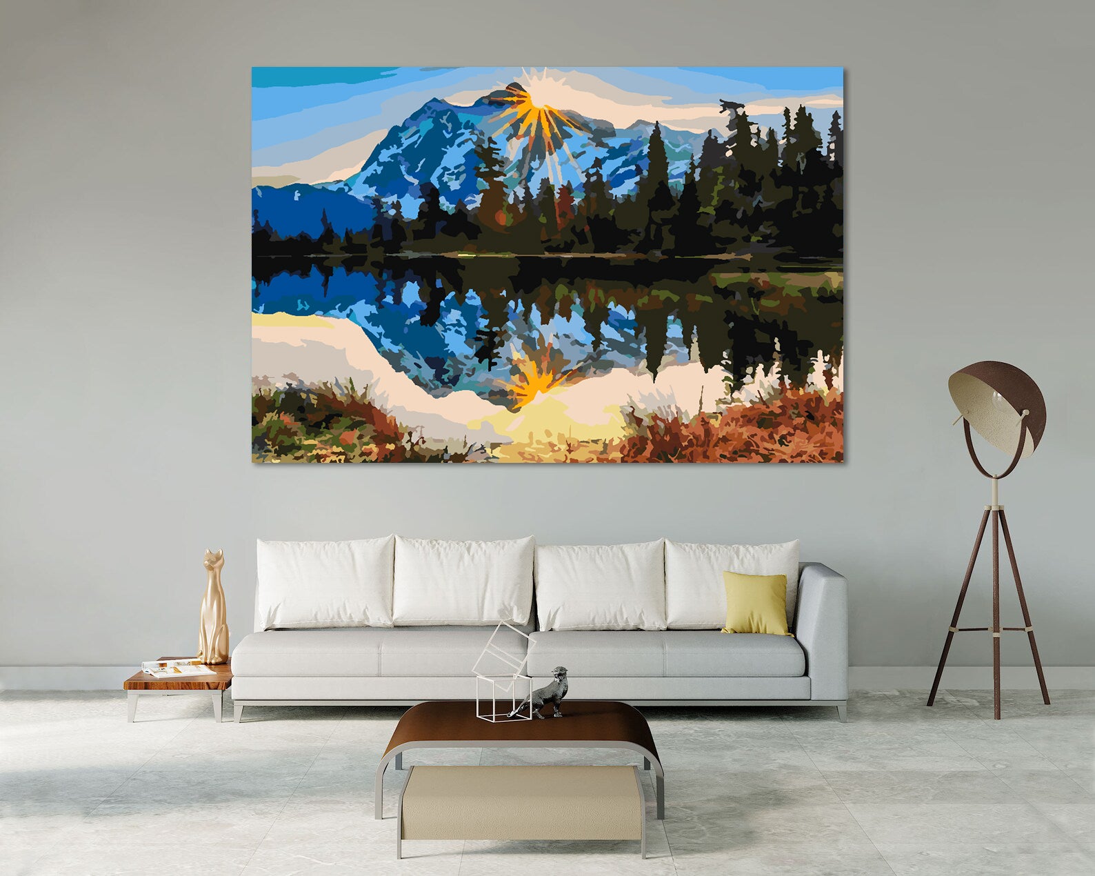 Malen nach Zahlen - Berglandschaft 4211